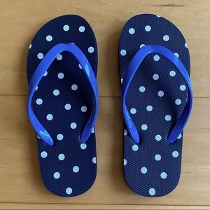 NWOT Cat and Jack Mari Polka Dots Flip Flop - Girls Size 13/1 or Small
